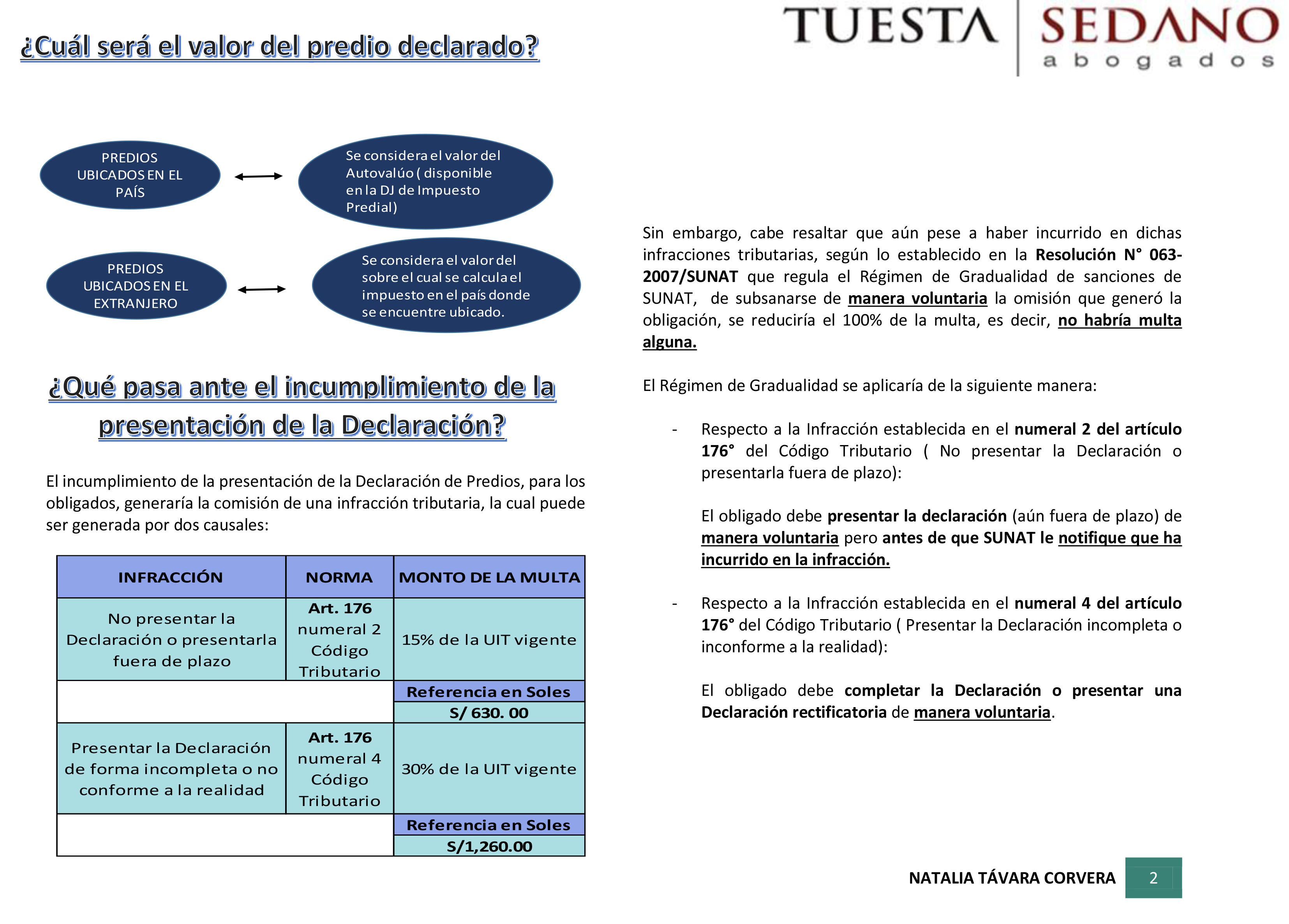DECLARACIÓN DE PREDIOS